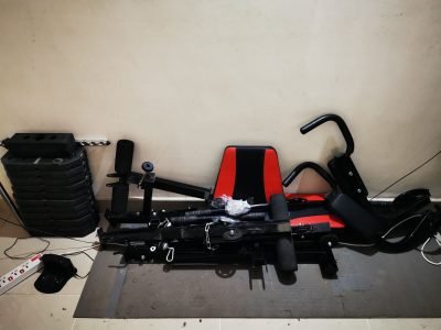 Home gym weight lifting machine exercise