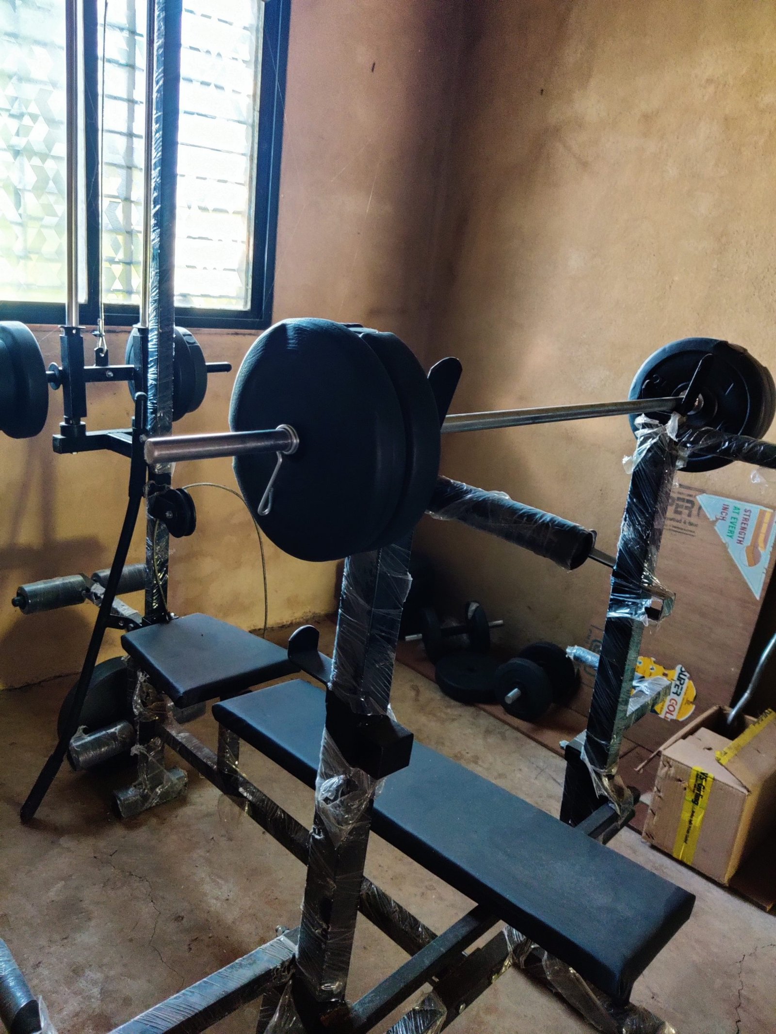 20in 1 bench with Weights upto 90kg