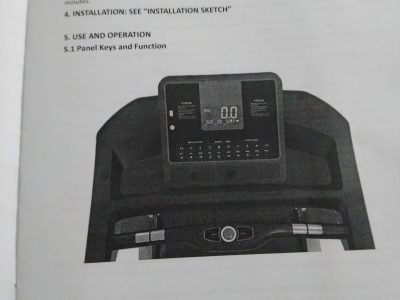 Semi commercial treadmill