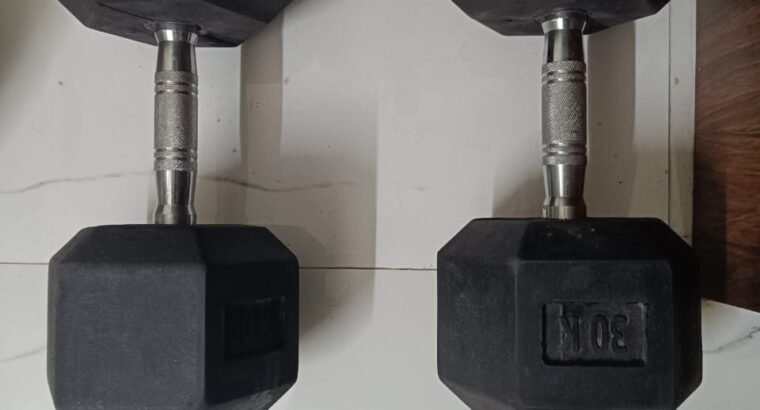 4 Pairs of heavy weight dumbbells (18,20,25,30Kg)