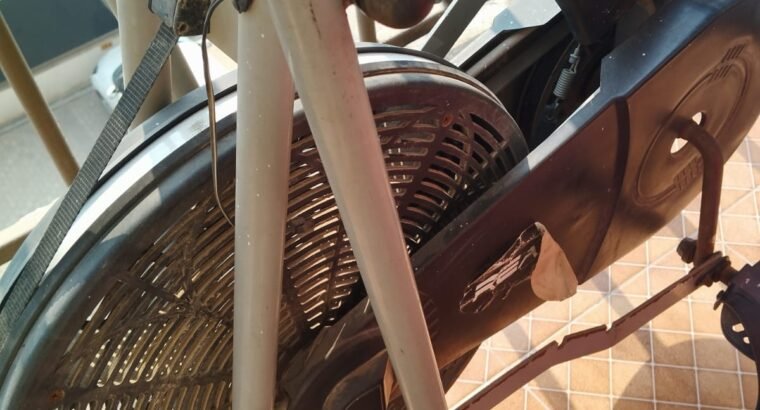 Body Gym Air Bike With Movable Handle-Silver/Black